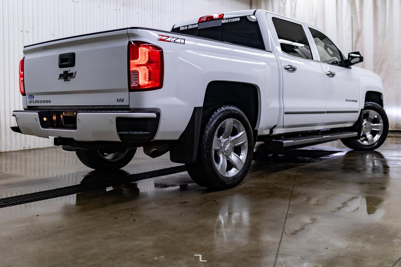 2018 Chevrolet Silverado 1500 4x4 Crew Cab LTZ Z71 Leather Roof Nav BCam Red Deer AB