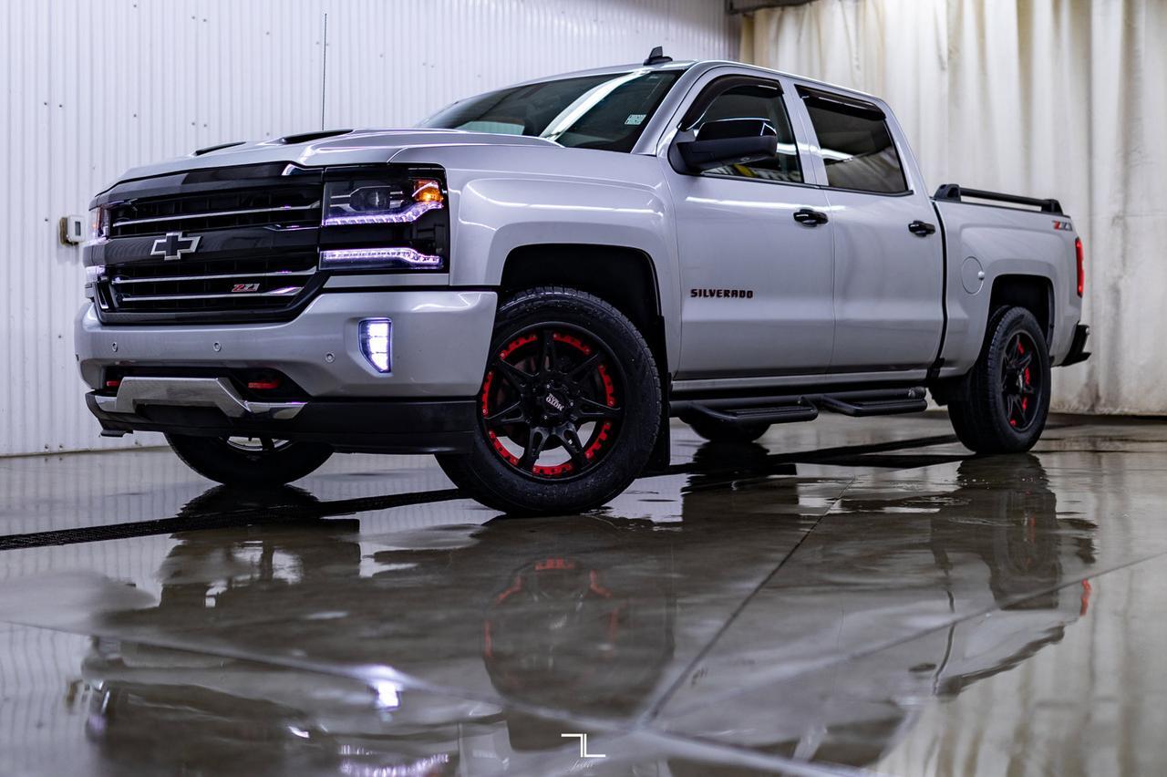 2018 Chevrolet Silverado 1500 4x4 Crew Cab LTZ Z71 Leather Roof Nav Red Deer AB