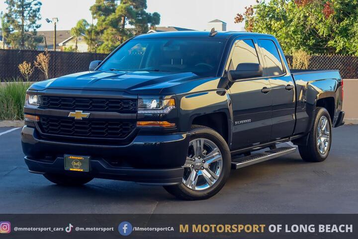 2018 Chevrolet Silverado 1500 Double Cab Custom Pickup 4D 6 1/2 ft Long Beach CA