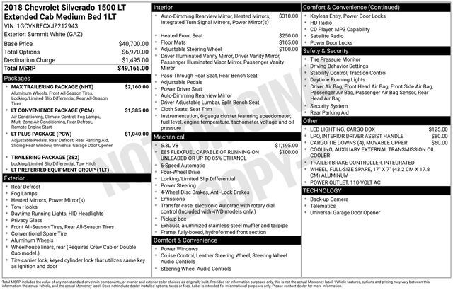 2018 Chevrolet Silverado 1500 LT Raleigh NC