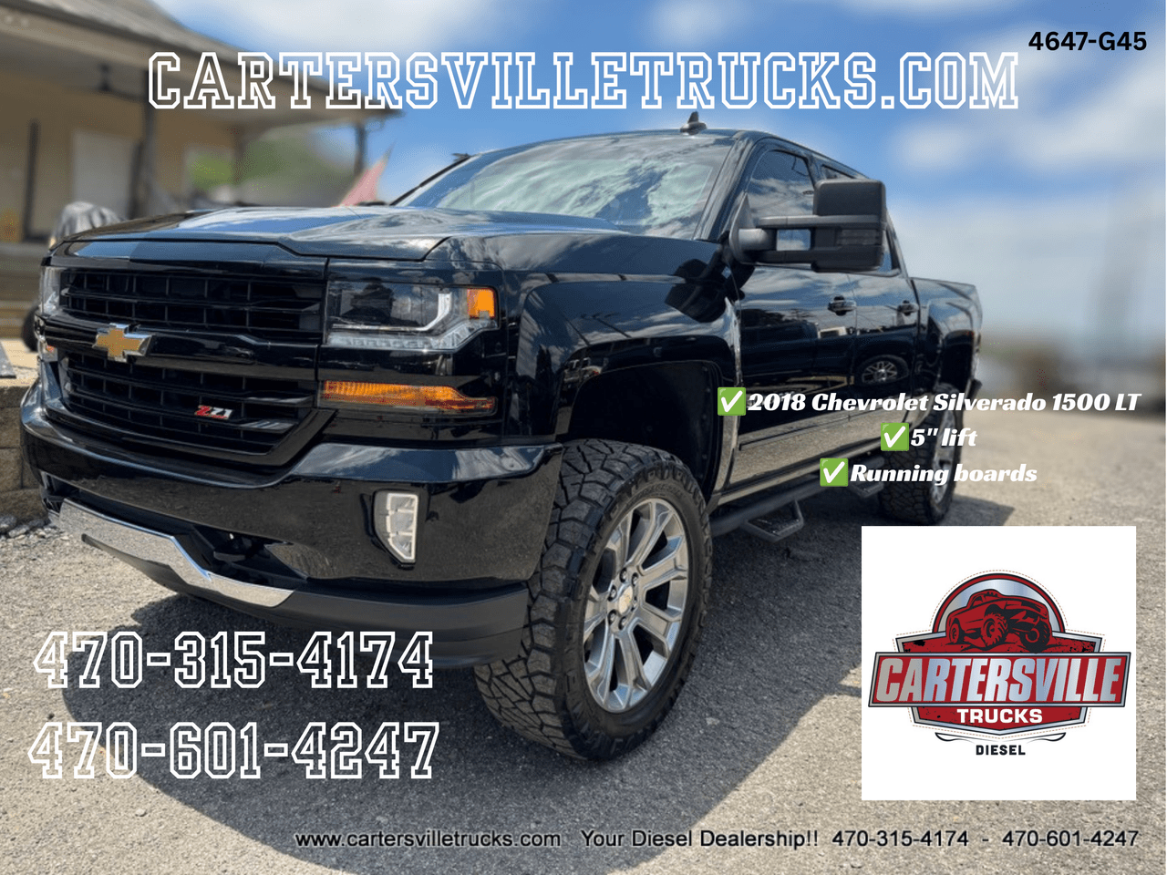 2018 Chevrolet Silverado 1500 LT Z71 4X4 - LIFTED - LOADED