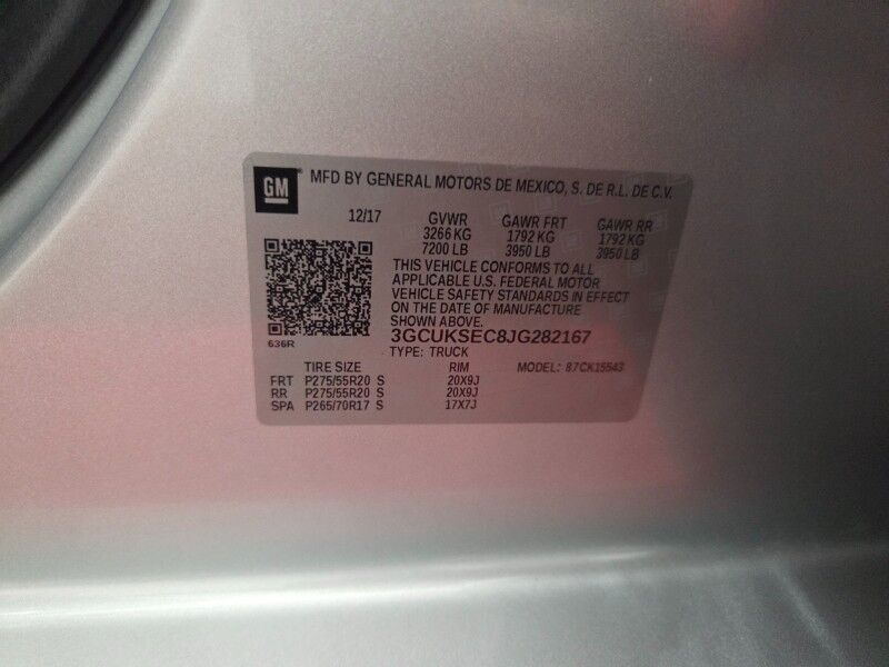 2018 Chevrolet Silverado 1500 LTZ 5.3L V8 Leather GPS Nav Camera Sunroof FREE WARRANTY Arlington TX