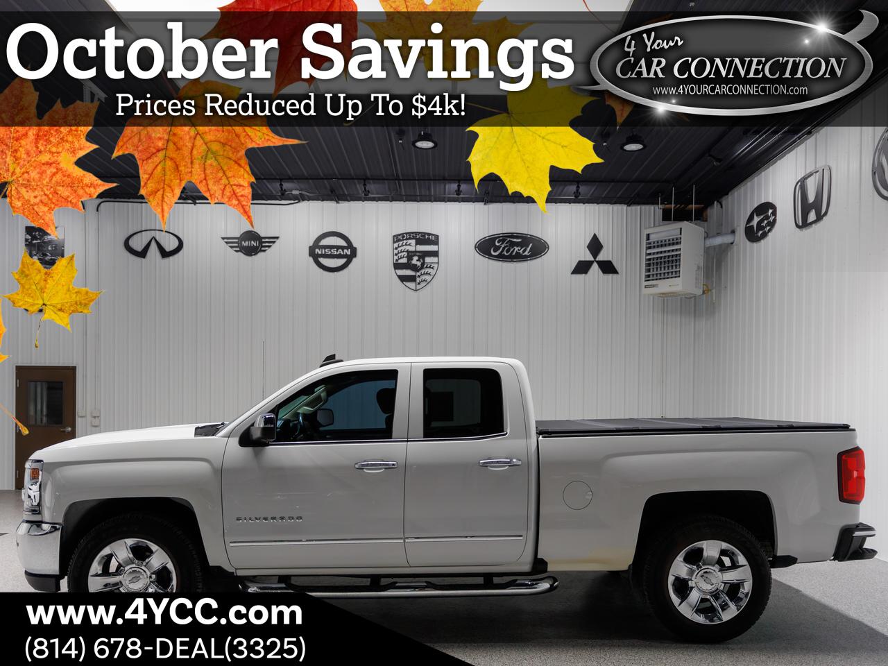 2018 Chevrolet Silverado 1500 LTZ Extended Cab 4WD Cranberry PA
