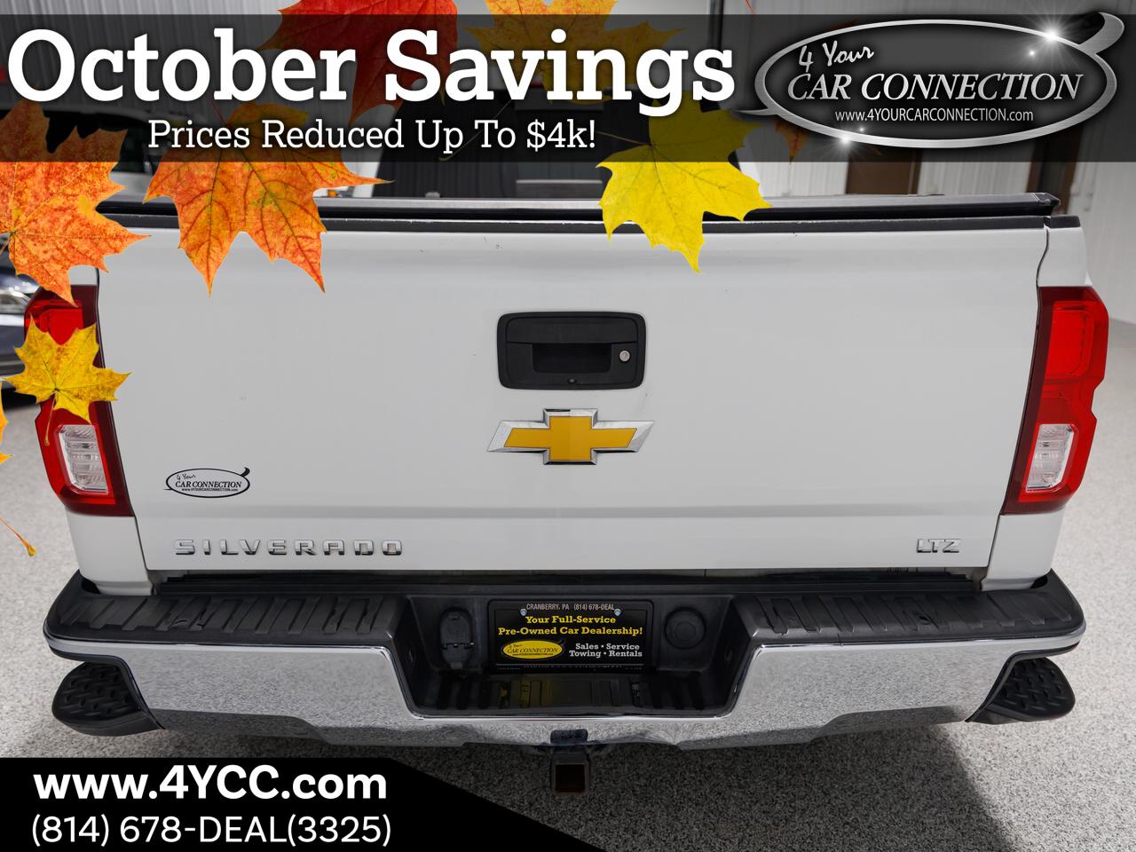 2018 Chevrolet Silverado 1500 LTZ Extended Cab 4WD Cranberry PA