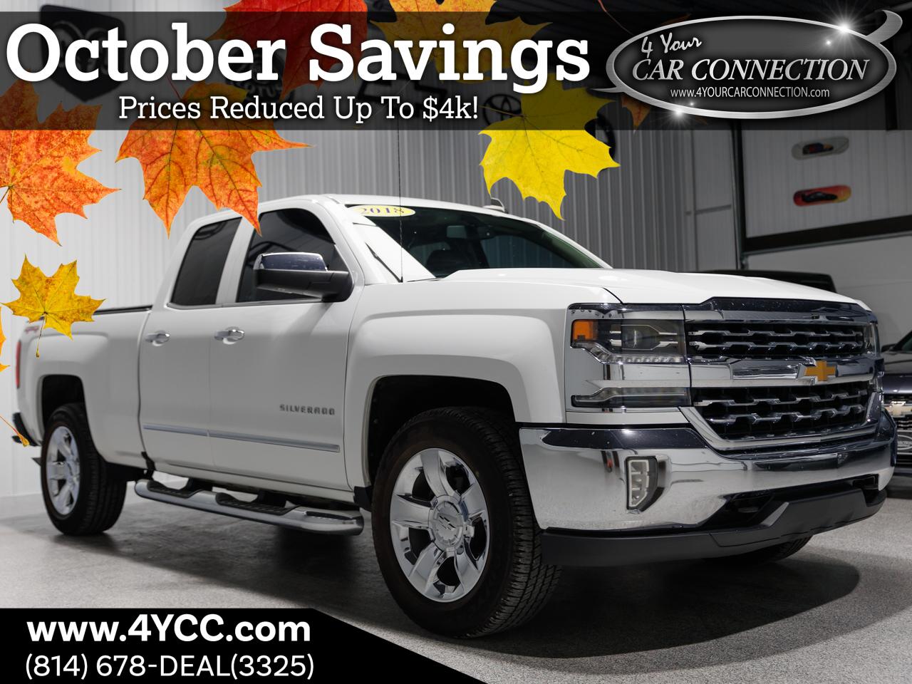 2018 Chevrolet Silverado 1500 LTZ Extended Cab 4WD Cranberry PA