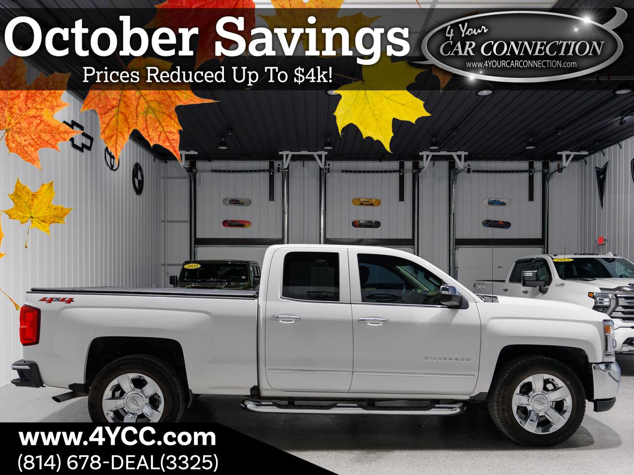 2018 Chevrolet Silverado 1500 LTZ Extended Cab 4WD Cranberry PA