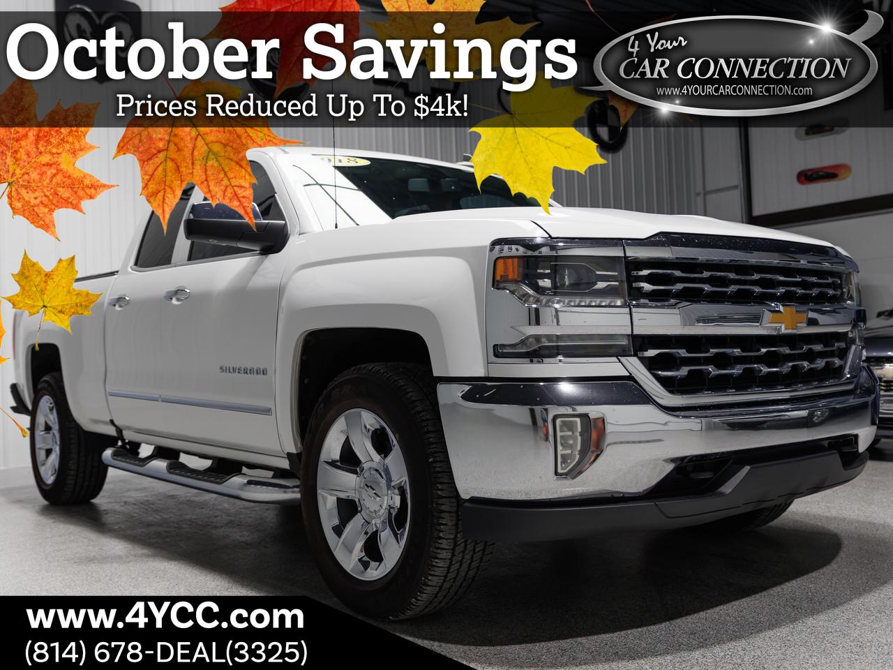 2018 Chevrolet Silverado 1500 LTZ Extended Cab 4WD Cranberry PA