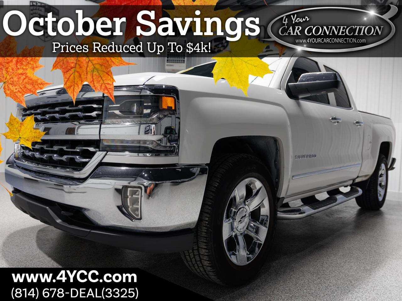 2018 Chevrolet Silverado 1500 LTZ Extended Cab 4WD Cranberry PA