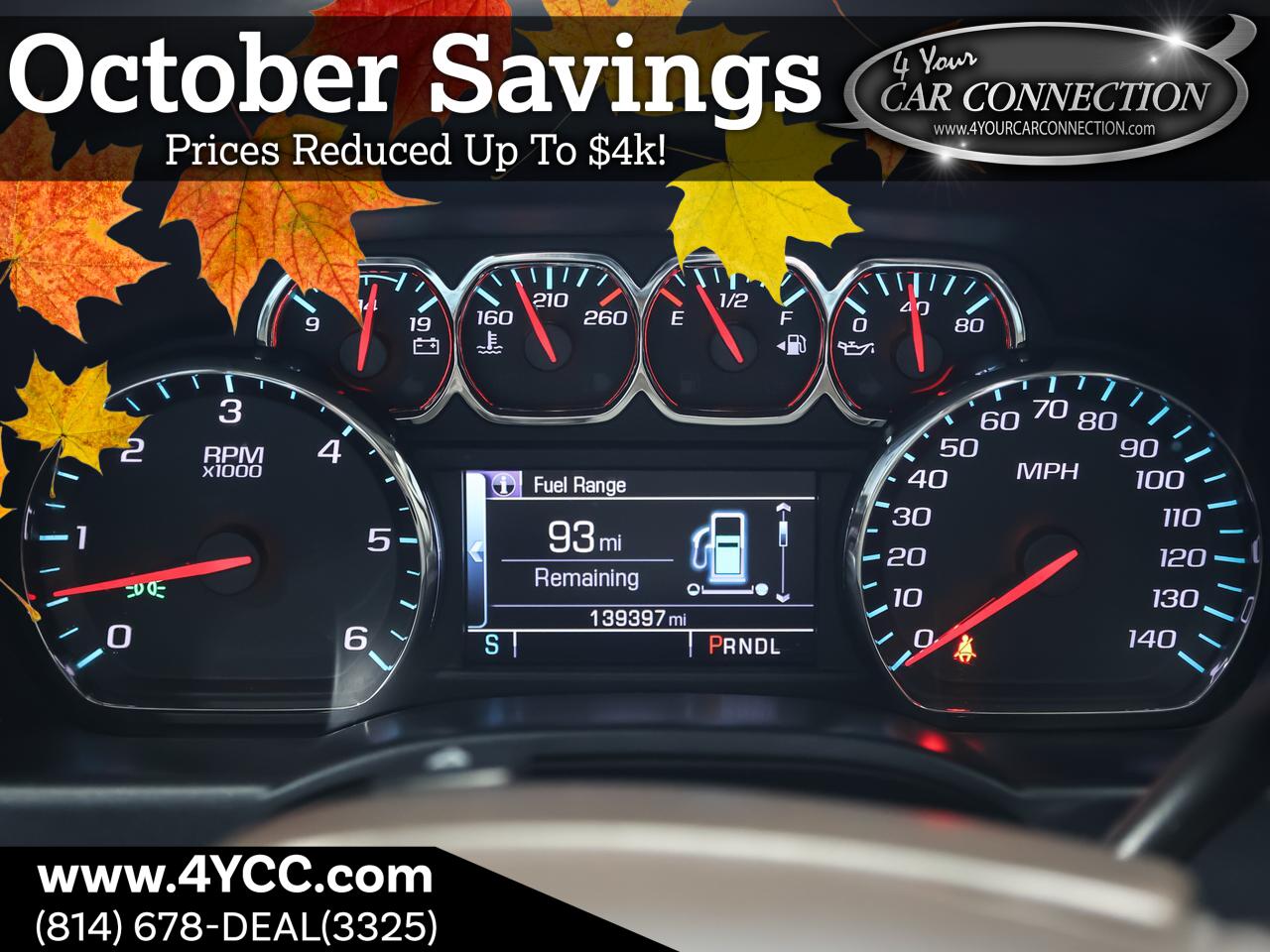 2018 Chevrolet Silverado 1500 LTZ Extended Cab 4WD Cranberry PA