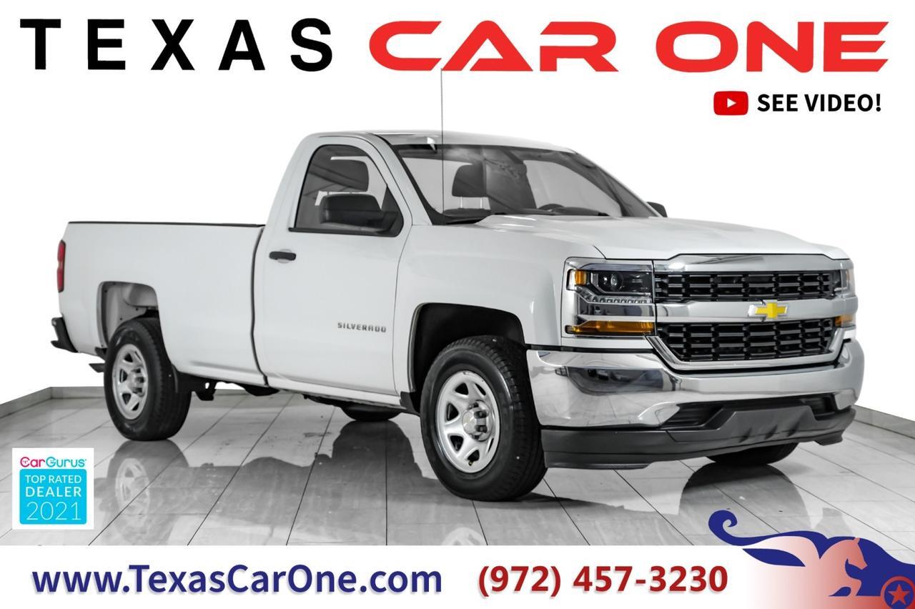 2018 Chevrolet Silverado 1500 WORK TRUCK REGULAR CAB AUTOMATIC REAR CAMERA BLUETOOTH CRUISE CO