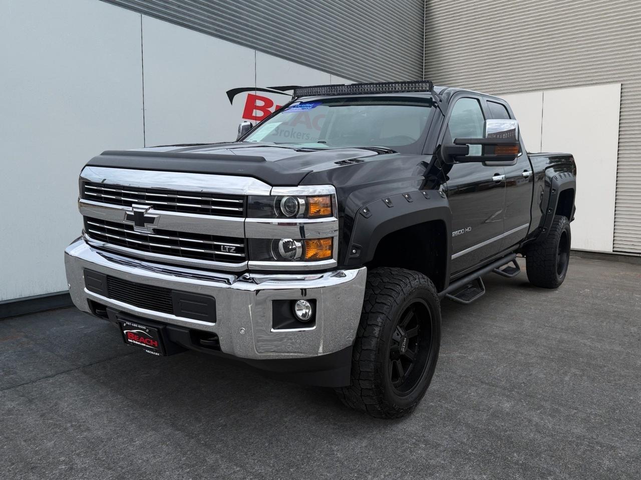 2018 Chevrolet Silverado 2500HD LTZ, HEATED/VENTILATED SEATS, UNIVERSAL GARAGE DOOR OPENER, POWER FOLDING MIRRORS, WIFI, BLUETOOTH, NAVIGATION, RUNNING BOARDS, BACKUP CAMERA, BOSE SPEAKERS. ALL WEATHER FLOOR MATS, TOW HOOKS, TOW PACKAGE, CLEAN CARFAX! Norfolk VA