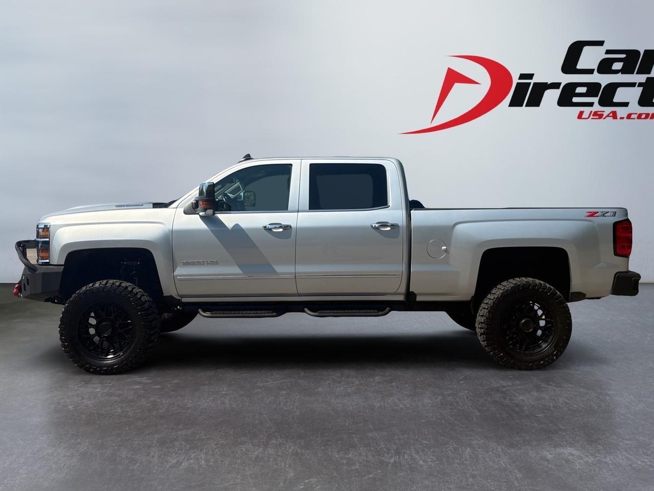 2018 Chevrolet Silverado 2500HD LTZ, LIFTED, 5TH WHEEL/GOOSENECK TOW PACKAGE, WARN WINCH, HAMMERHEAD BUMPER, HEATED & COOLING SEATS, CUSTOM KMC BLACK WHEELS, RUNNING BOARDS, BACKUP CAMERA, PARKING SENSORS, APPLE CARPLAY/ANDROID AUTO, LOW MILES, 1 OWNER, CLEAN CARFAX!