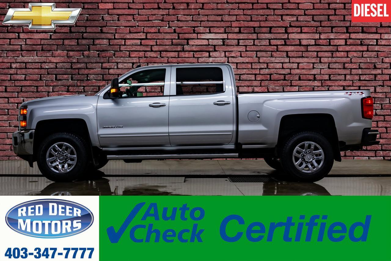 2018 Chevrolet Silverado 3500HD 4x4 Crew Cab LT 6 Passenger Diesel Red Deer AB