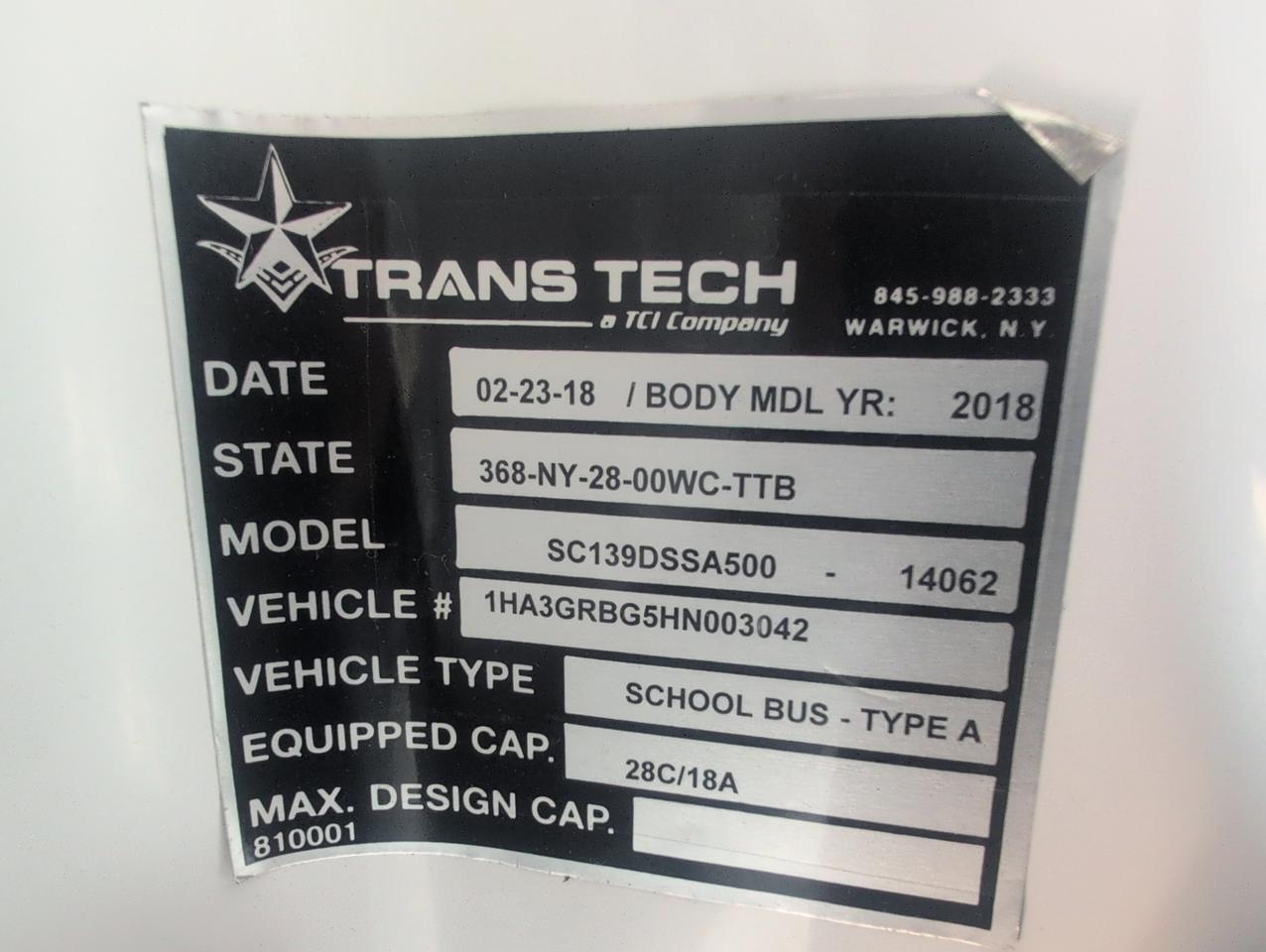 2018 Chevrolet TRANS TECH SST Johnstown NY