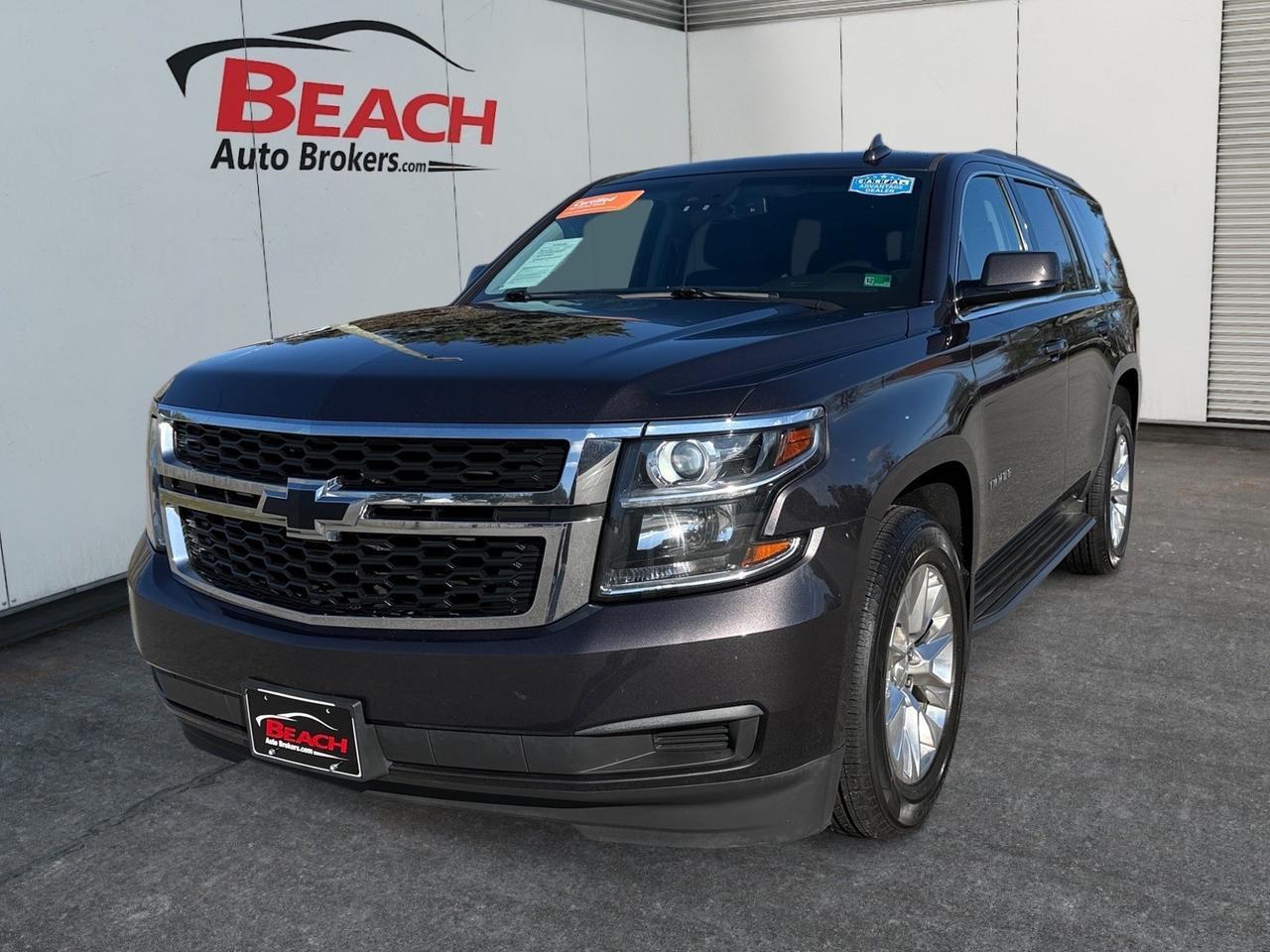 2018 Chevrolet Tahoe LT, HEATED SEATS, UNIVERSAL GARAGE DOOR OPENER, WIFI, APPLE CARPLAY/ANDROID AUTO, LUGGAGE RACK, POWER LIFTGATE, BOSE SPEAKERS, ONLY 1 OWNER, THIS IS THE PERFECT FAMILY VEHICLE AND IS READY FOR ITS NEXT ADVENTURE!