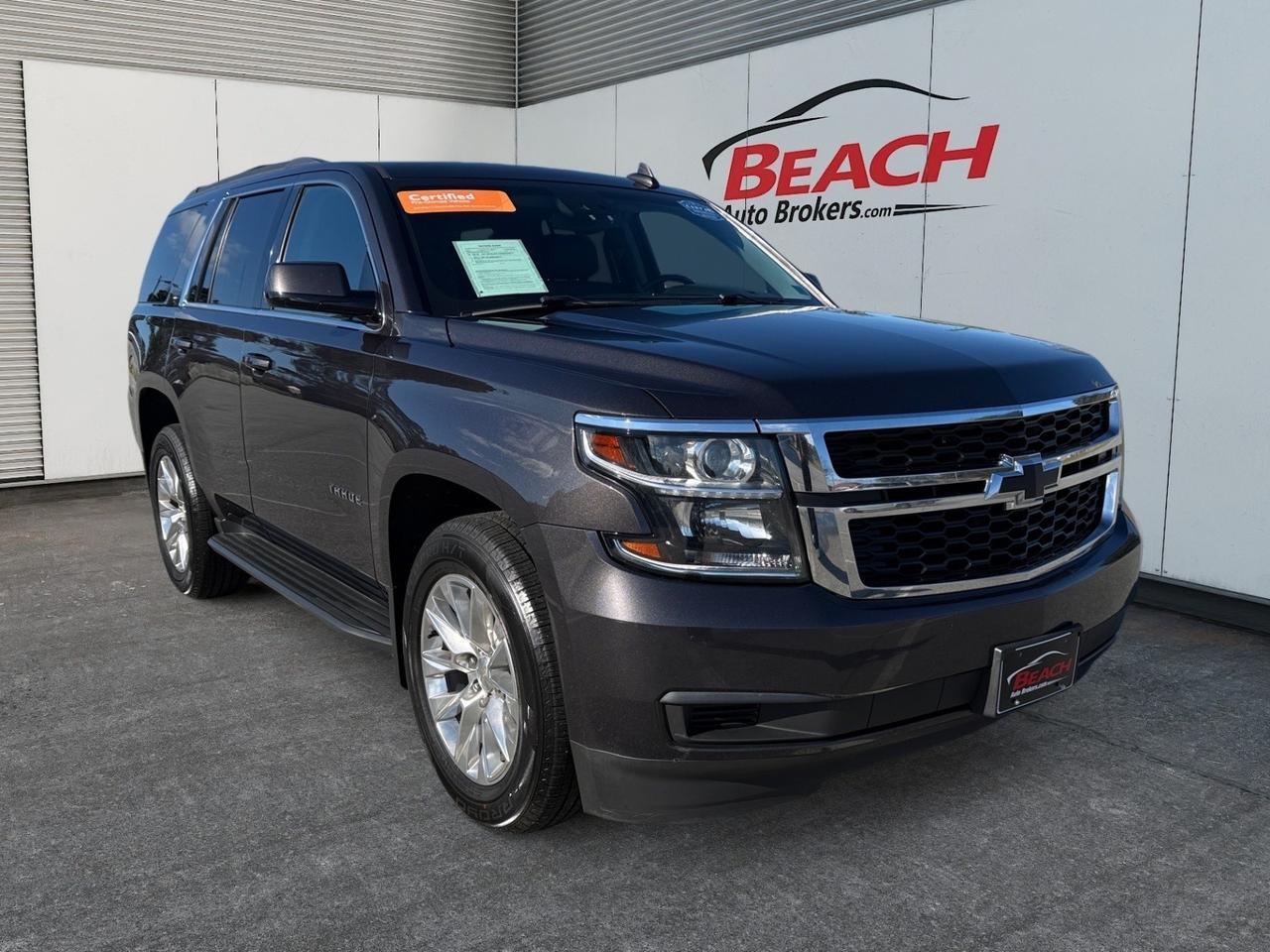 2018 Chevrolet Tahoe LT, HEATED SEATS, UNIVERSAL GARAGE DOOR OPENER, WIFI, APPLE CARPLAY/ANDROID AUTO, LUGGAGE RACK, POWER LIFTGATE, BOSE SPEAKERS, ONLY 1 OWNER, THIS IS THE PERFECT FAMILY VEHICLE AND IS READY FOR ITS NEXT ADVENTURE!
