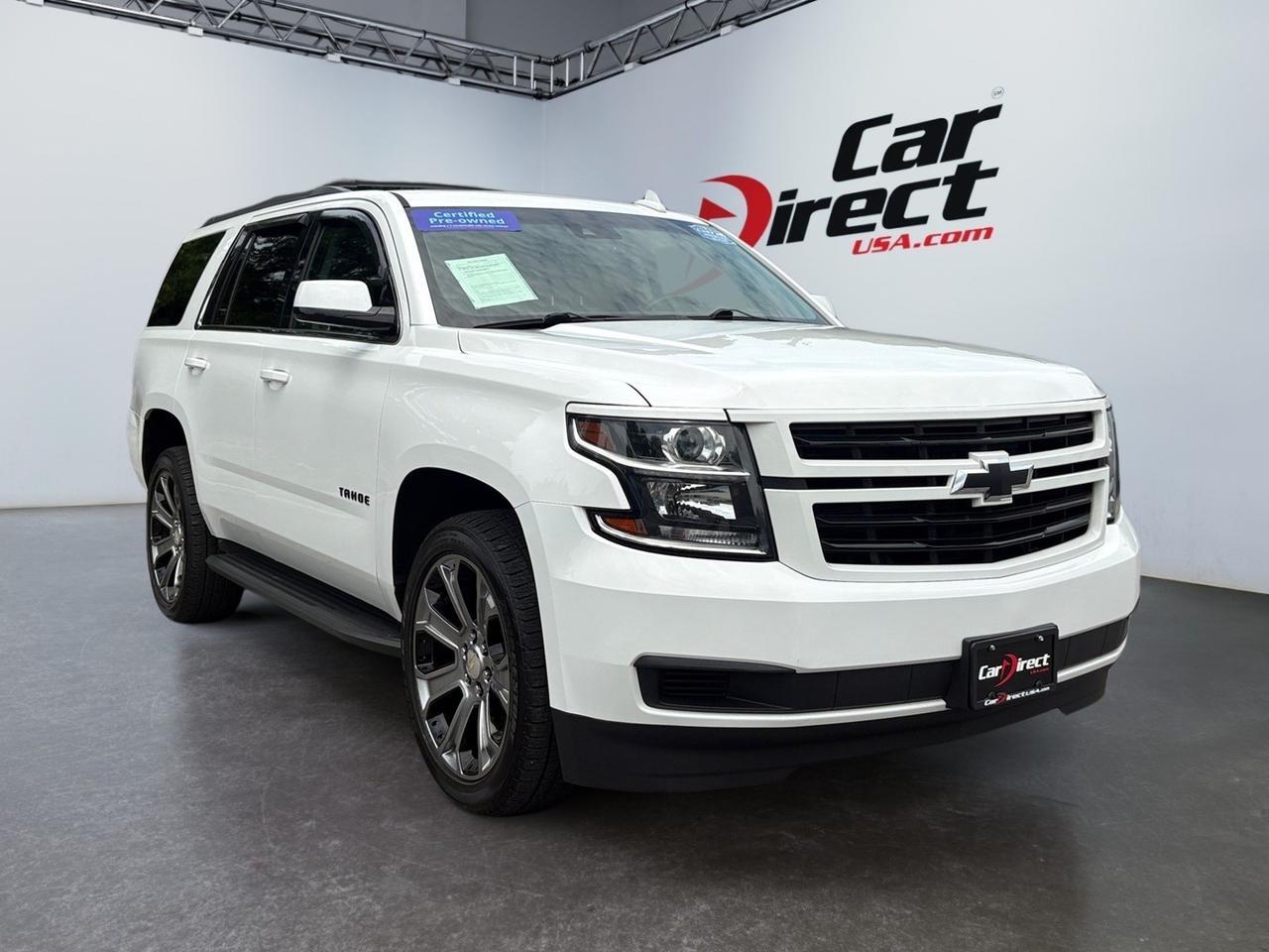 2018 Chevrolet Tahoe LT, RUNNING BOARDS, POWER LIFTGATE, SUNROOF, APPLE CARPLAY/ANDROID AUT0, BLIND SPOT ALERT, FORWARD COLLISION WARNING, CAPTAINS CHAIRS, POWER 3RD ROW SEATING, HEATED SEATS, LOW MILES, TAKE THE KEYS TO A TAHOE!
