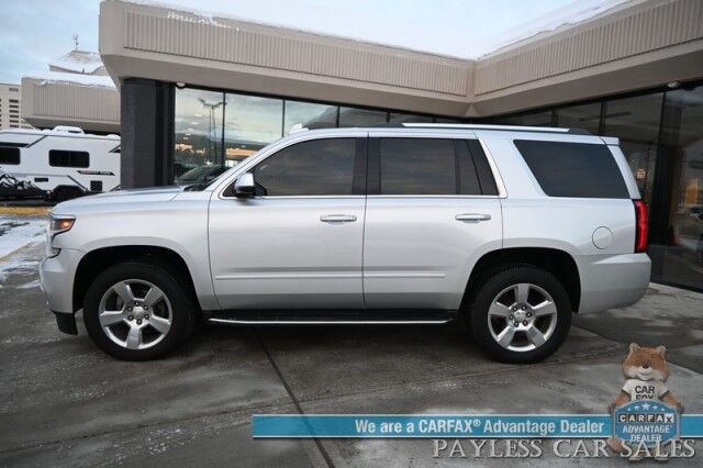 2018 Chevrolet Tahoe Premier / 4X4 / Auto Start / Heated & Cooled Leather Seats / Heated Steering Wheel / Bose Speakers / NAV / Lane Departure & Blind Spot Alert / Apple CarPlay & Android Auto / Back Up Cam / 3rd Row / Seats 7