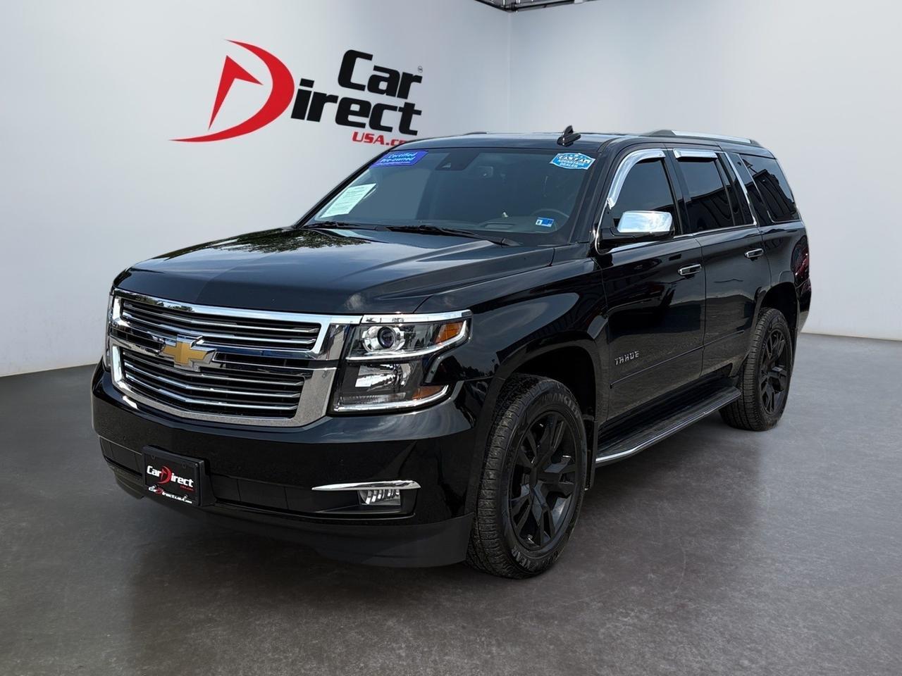 2018 Chevrolet Tahoe Premier, SUNROOF, BLIND SPOT, FORWARD COLLISION, POWER LIFTGATE, RUNNING BOARDS, TOW PACKAGE, POWER 3RD ROW SEATING, REAR DVD ENTERTAINMENT, HEATED & COOLING SEATS, APPLE CARPLAY/ANDROID AUTO, HEADS UP DISPLAY, ONLY 47K MILES, TAKE HOME THIS TAHOE! Virginia Beach VA