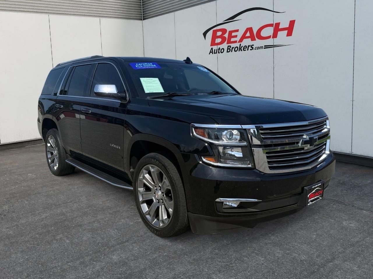 2018 Chevrolet Tahoe Premier, WIFI, BLUETOOTH, LUGGAGE RACK, CAPTAINS CHAIRS, 3RD ROW, HEATED/VENTILATED SEATS, HEATED REAR SEATS, BOSE SPEAKERS, RUNNING BOARDS, POWER LIFTGATE, SUNROOF, TOW PACKAGE, UNIVERSAL GARAGE DOOR OPENER, THE FAMILY VEHICLE YOU HAVE BEEN WAITING