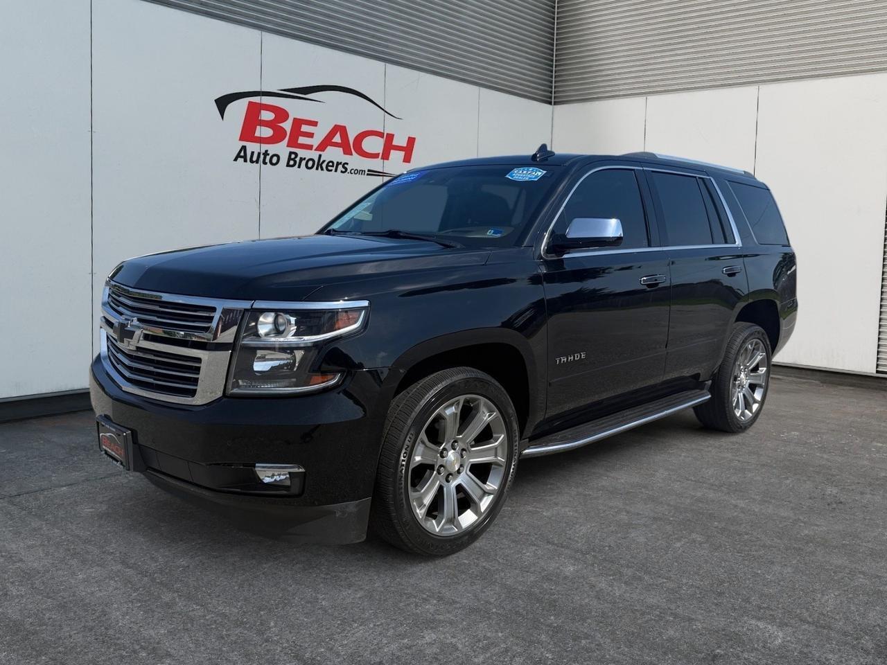 2018 Chevrolet Tahoe Premier, WIFI, BLUETOOTH, LUGGAGE RACK, CAPTAINS CHAIRS, 3RD ROW, HEATED/VENTILATED SEATS, HEATED REAR SEATS, BOSE SPEAKERS, RUNNING BOARDS, POWER LIFTGATE, SUNROOF, TOW PACKAGE, UNIVERSAL GARAGE DOOR OPENER, THE FAMILY VEHICLE YOU HAVE BEEN WAITING