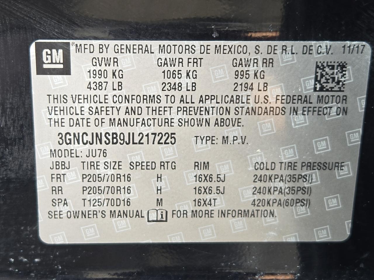 2018 Chevrolet Trax LS Vineland NJ