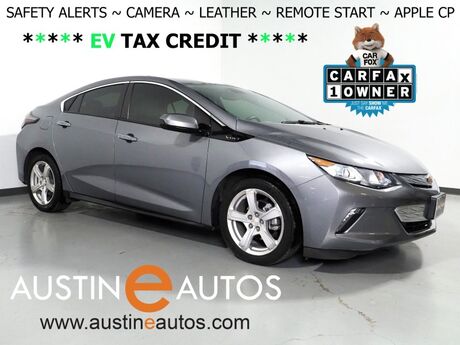 2018 Chevrolet Volt LT *DRIVER CONFIDENCE PKG, COMFORT PKG, SAFETY ALERTS, BACKUP-CAMERA, COLOR TOUCHSCREEN, LEATHER, HEATED SEATS/STEERING, KEYLESS ENTRY, REMOTE START, ALLOY WHEELS, ANDROID & APPLE Round Rock TX