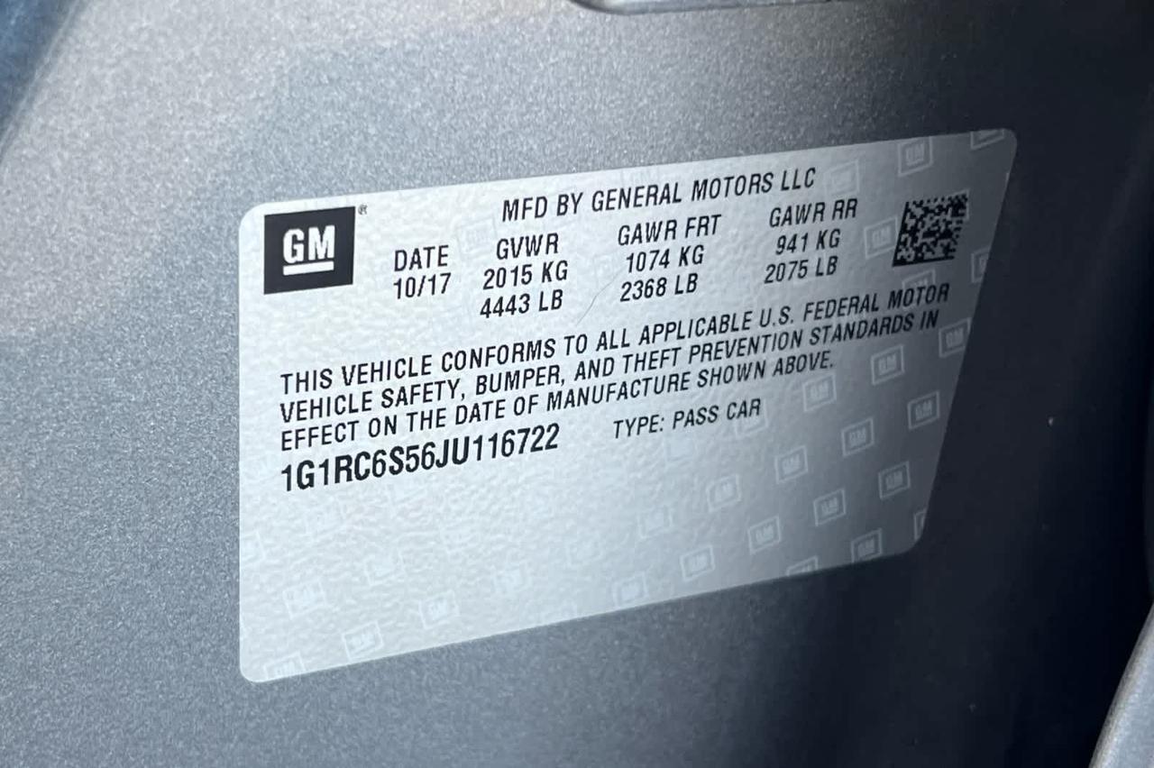 2018 Chevrolet Volt LT Roseville CA