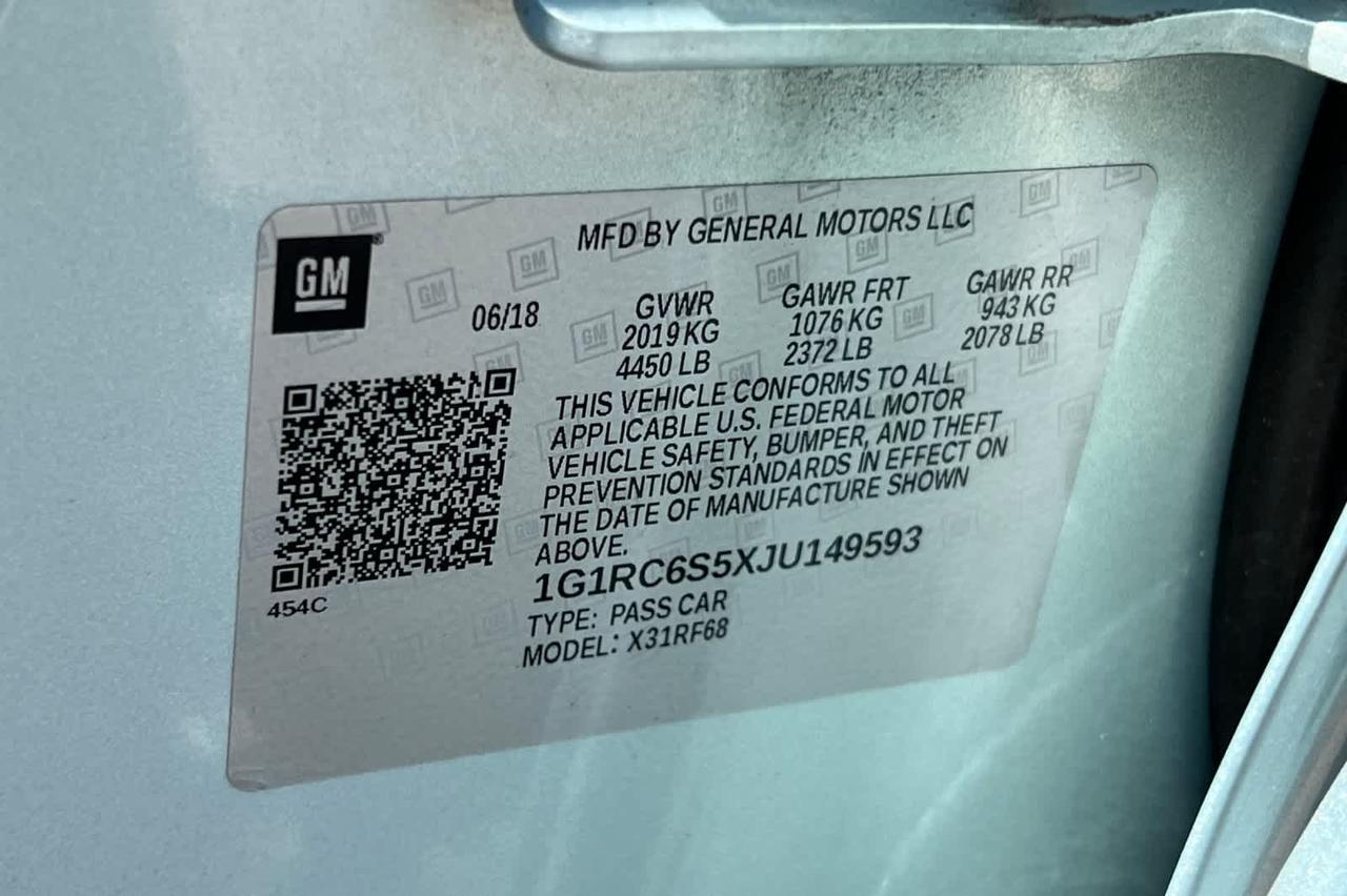 2018 Chevrolet Volt LT Roseville CA