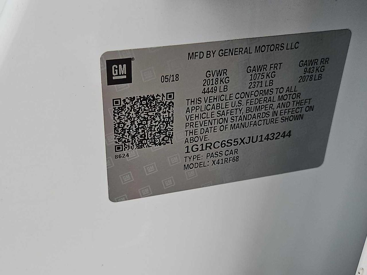 2018 Chevrolet Volt LT Irving TX