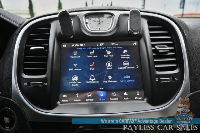 2018 Chrysler 300 Touring L / AWD / Premium Group / Auto Start / Power Heated Leather Seats / Panoramic Sunroof / Beats Audio / Blind Spot Alert / Apple CarPlay & Android Auto / Block Heater / Back Up Cam / 27 MPG Anchorage AK