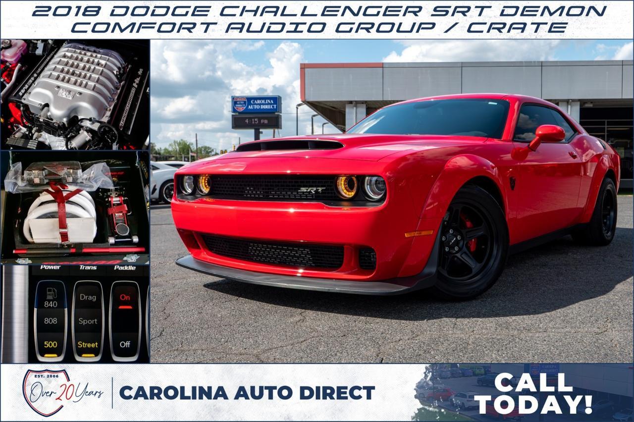 2018 Dodge Challenger SRT Demon / Comfort Audio Group / Crate / 6.2L V8!