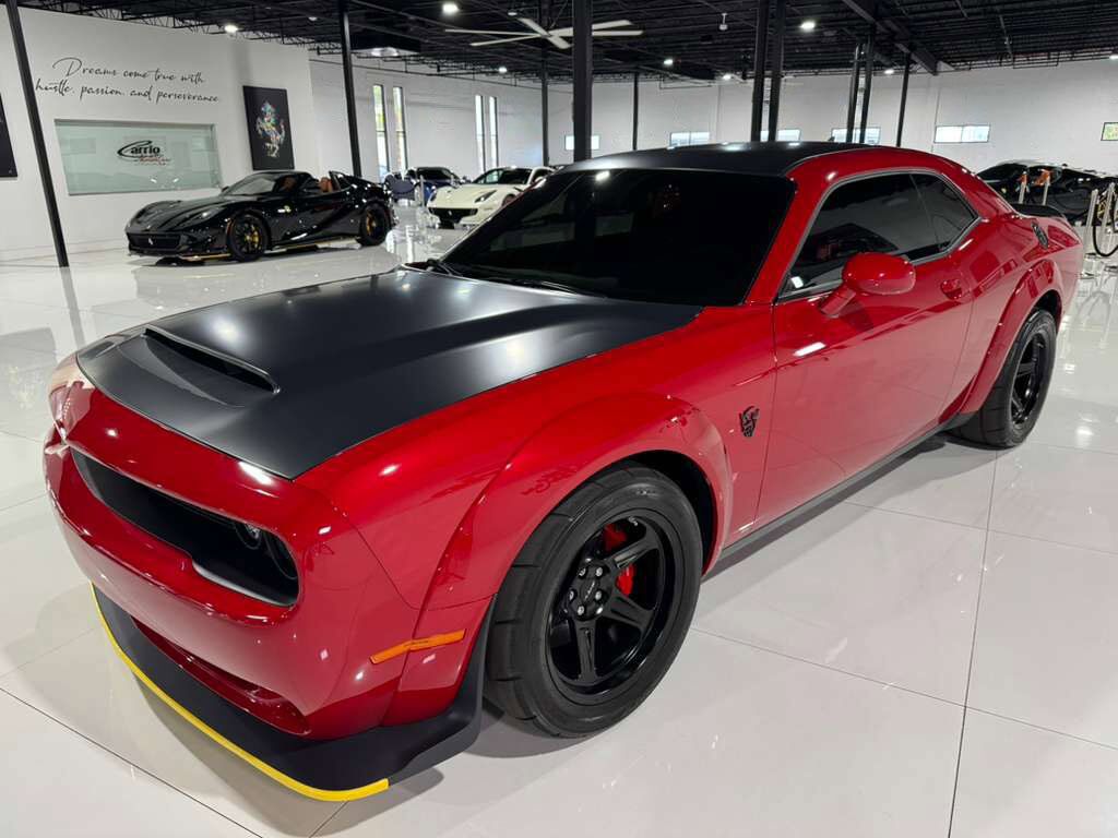 2018 Dodge Challenger SRT Demon DEMON CRATE! Redline Tricoat Pearl paint, satin graphics package, alcantara wheel & MORE!! Fort Lauderdale FL