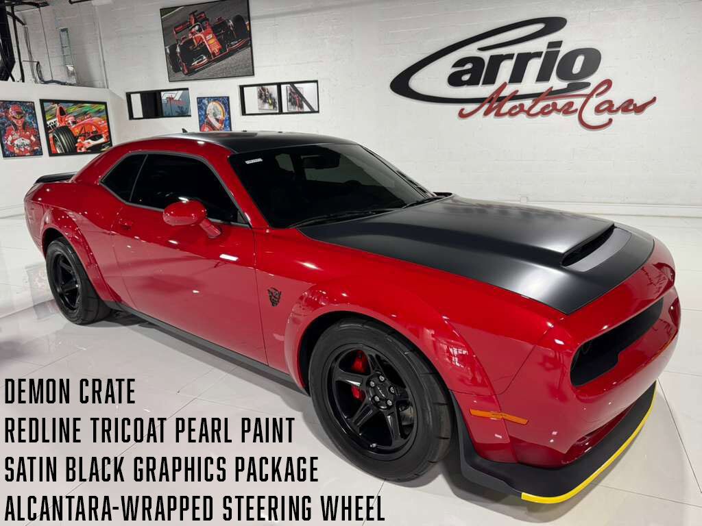 2018 Dodge Challenger SRT Demon DEMON CRATE! Redline Tricoat Pearl paint, satin graphics package, alcantara wheel & MORE!! Fort Lauderdale FL