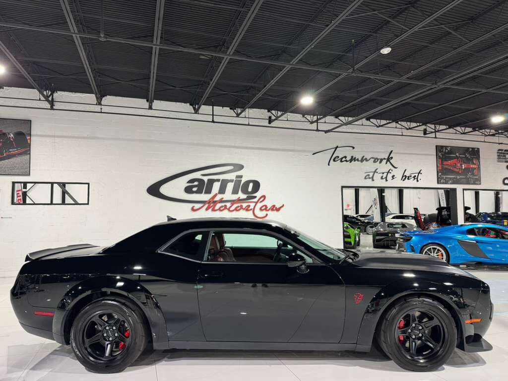 2018 Dodge Challenger SRT Demon Demon Crate, Pitch Black paint, Demonic Red interior,harman/kardon audio system AND MORE!! Fort Lauderdale FL