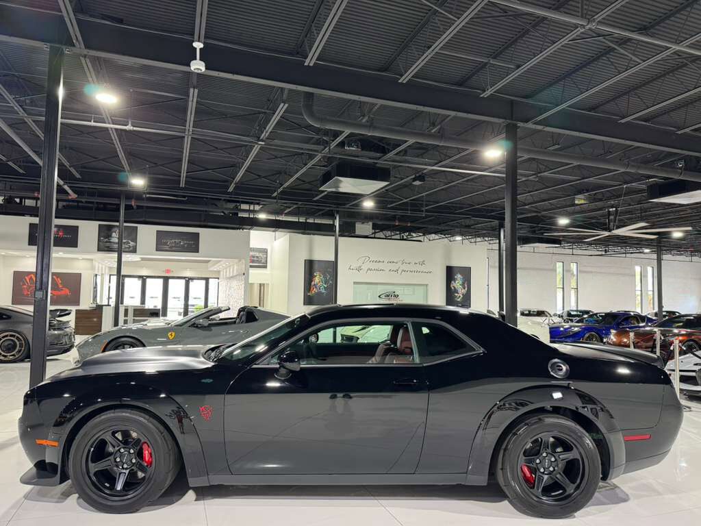 2018 Dodge Challenger SRT Demon Demon Crate, Pitch Black paint, Demonic Red interior,harman/kardon audio system AND MORE!! Fort Lauderdale FL