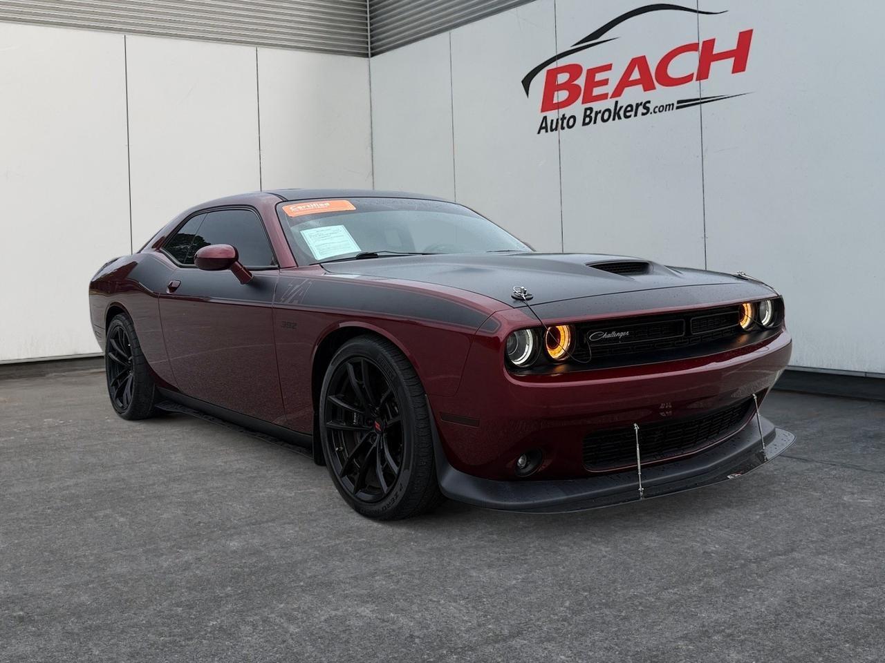 2018 Dodge Challenger T/A 392, HEATED AND VENTILATED SEATS, HEATED STEERING WHEEL, BACKUP CAMERA, APPLE CARPLAY/ANDROID AUTO, SUNROOF, UNIVERSAL GARAGE DOOR OPENER, NAVIGATION, PADDLE SHIFTERS,THIS CHALLENGER HAS ANYTHING YOU COULD EVER WANT MAKE IT YOUR TODAY! Norfolk VA