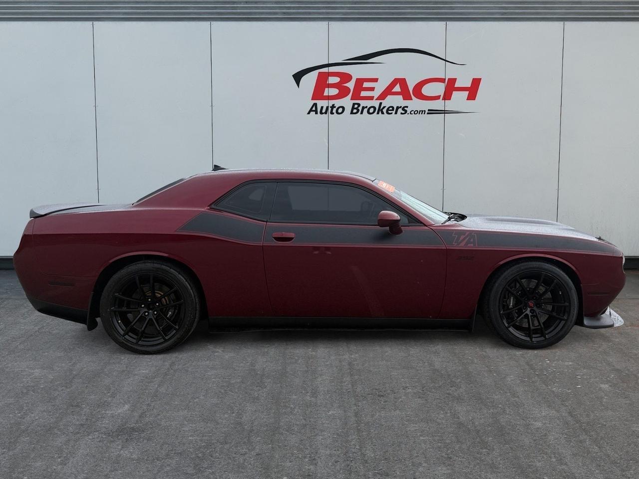 2018 Dodge Challenger T/A 392, HEATED AND VENTILATED SEATS, HEATED STEERING WHEEL, BACKUP CAMERA, APPLE CARPLAY/ANDROID AUTO, SUNROOF, UNIVERSAL GARAGE DOOR OPENER, NAVIGATION, PADDLE SHIFTERS,THIS CHALLENGER HAS ANYTHING YOU COULD EVER WANT MAKE IT YOUR TODAY! Norfolk VA