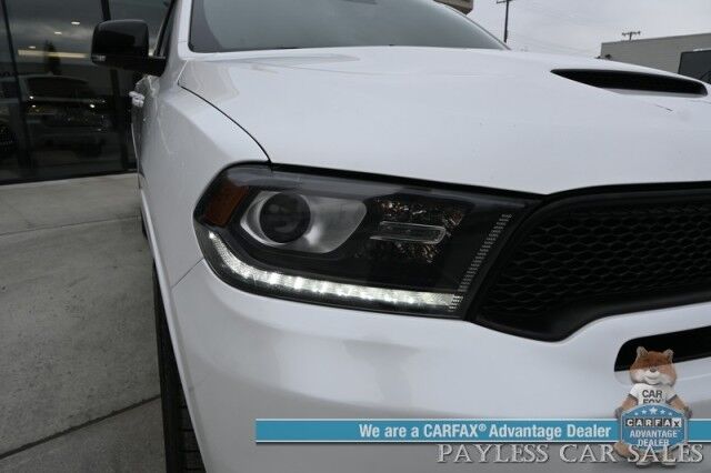 2018 Dodge Durango GT / AWD / Blacktop Pkg / Premium & Tech Group / Auto Start / Front & Rear Heated Leather Seats / Heated Steering / Sunroof / NAV / Beats Audio / Adaptive Cruise & Blind Spot / 3rd Row / Seats 7 / Block Heater Anchorage AK