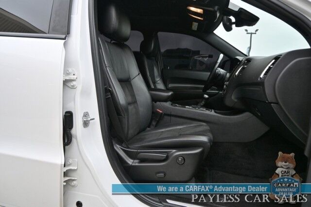 2018 Dodge Durango GT / AWD / Blacktop Pkg / Premium & Tech Group / Auto Start / Front & Rear Heated Leather Seats / Heated Steering / Sunroof / NAV / Beats Audio / Adaptive Cruise & Blind Spot / 3rd Row / Seats 7 / Block Heater Anchorage AK