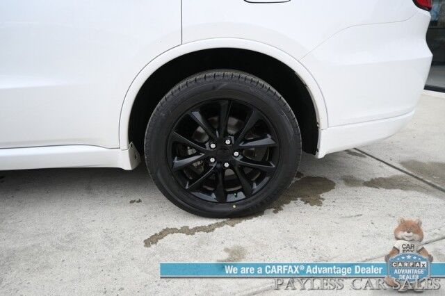 2018 Dodge Durango GT / AWD / Blacktop Pkg / Premium & Tech Group / Auto Start / Front & Rear Heated Leather Seats / Heated Steering / Sunroof / NAV / Beats Audio / Adaptive Cruise & Blind Spot / 3rd Row / Seats 7 / Block Heater Anchorage AK