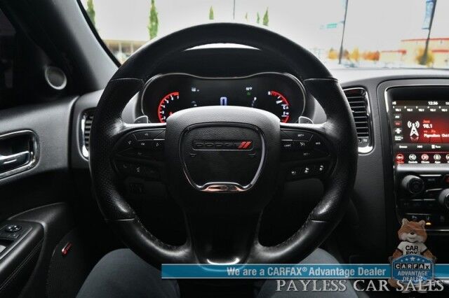 2018 Dodge Durango GT / AWD / Blacktop Pkg / Premium & Tech Group / Auto Start / Front & Rear Heated Leather Seats / Heated Steering / Sunroof / NAV / Beats Audio / Adaptive Cruise & Blind Spot / 3rd Row / Seats 7 / Block Heater Anchorage AK