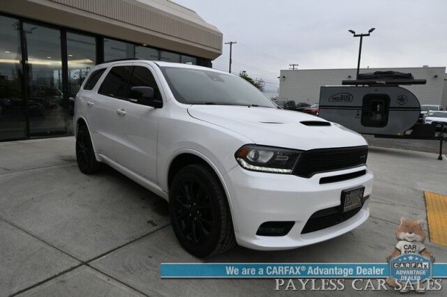 2018 Dodge Durango GT / AWD / Blacktop Pkg / Premium & Tech Group / Auto Start / Front & Rear Heated Leather Seats / Heated Steering / Sunroof / NAV / Beats Audio / Adaptive Cruise & Blind Spot / 3rd Row / Seats 7 / Block Heater Anchorage AK