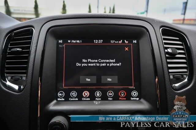 2018 Dodge Durango GT / AWD / Blacktop Pkg / Premium & Tech Group / Auto Start / Front & Rear Heated Leather Seats / Heated Steering / Sunroof / NAV / Beats Audio / Adaptive Cruise & Blind Spot / 3rd Row / Seats 7 / Block Heater Anchorage AK