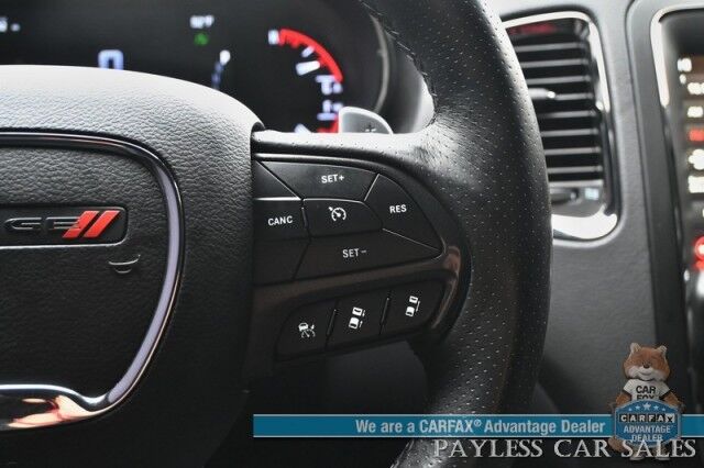 2018 Dodge Durango GT / AWD / Blacktop Pkg / Premium & Tech Group / Auto Start / Front & Rear Heated Leather Seats / Heated Steering / Sunroof / NAV / Beats Audio / Adaptive Cruise & Blind Spot / 3rd Row / Seats 7 / Block Heater Anchorage AK