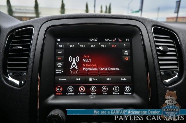 2018 Dodge Durango GT / AWD / Blacktop Pkg / Premium & Tech Group / Auto Start / Front & Rear Heated Leather Seats / Heated Steering / Sunroof / NAV / Beats Audio / Adaptive Cruise & Blind Spot / 3rd Row / Seats 7 / Block Heater Anchorage AK