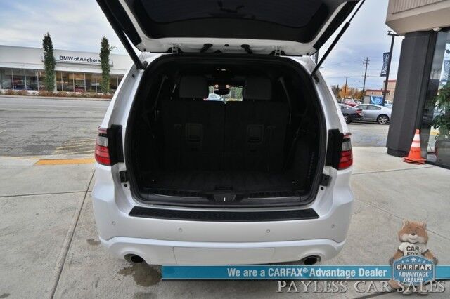 2018 Dodge Durango GT / AWD / Blacktop Pkg / Premium & Tech Group / Auto Start / Front & Rear Heated Leather Seats / Heated Steering / Sunroof / NAV / Beats Audio / Adaptive Cruise & Blind Spot / 3rd Row / Seats 7 / Block Heater Anchorage AK