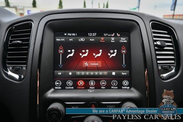 2018 Dodge Durango GT / AWD / Blacktop Pkg / Premium & Tech Group / Auto Start / Front & Rear Heated Leather Seats / Heated Steering / Sunroof / NAV / Beats Audio / Adaptive Cruise & Blind Spot / 3rd Row / Seats 7 / Block Heater Anchorage AK