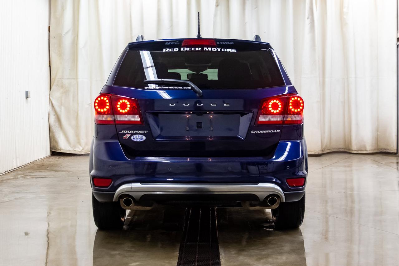 2018 Dodge Journey AWD Crossroad 3rd Row Leather Roof Nav DVD Red Deer AB