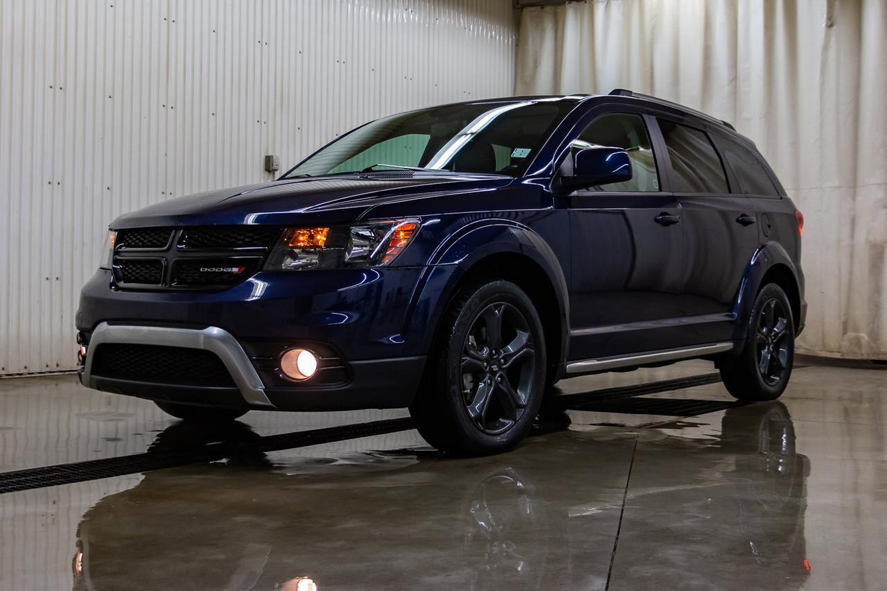 2018 Dodge Journey AWD Crossroad 3rd Row Leather Roof Nav DVD Red Deer AB